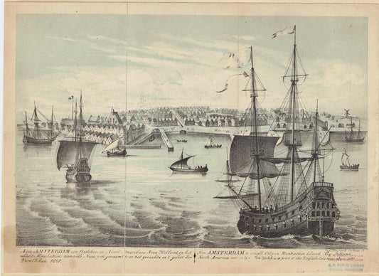 New Amsterdam a small city on Manhattan Island