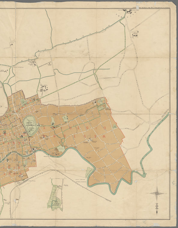 A map of the foreign settlements at Shanghai