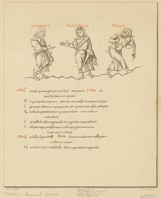 Gesturing characters from the comedies of Terence