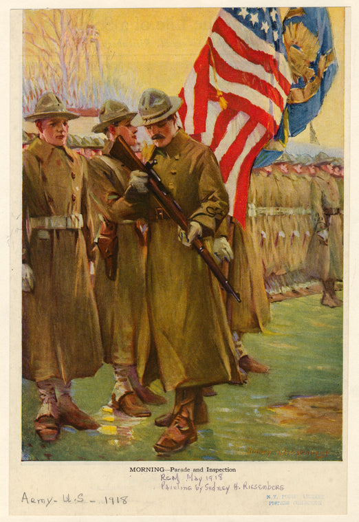 Morning-parade and inspection