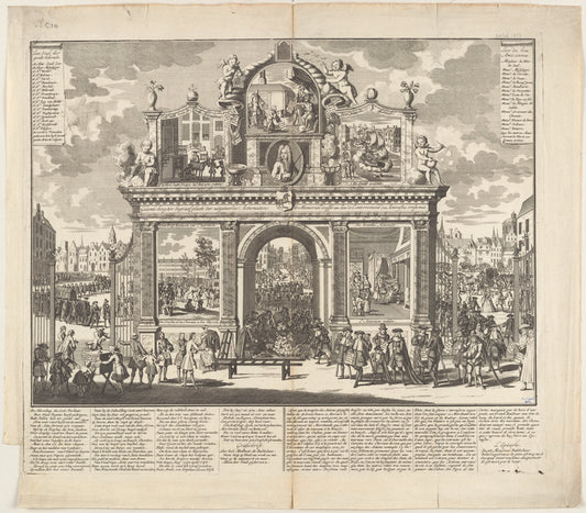 Gedenk-boog, ter begraaf-plaats der uitgeteerde actionisten