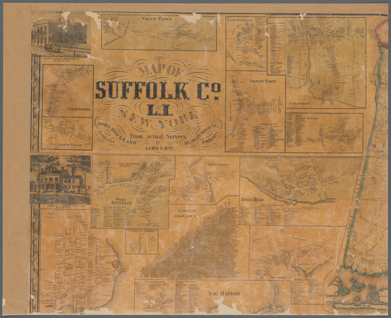 Map of Suffolk Co., L.I., New York: from actual surveys