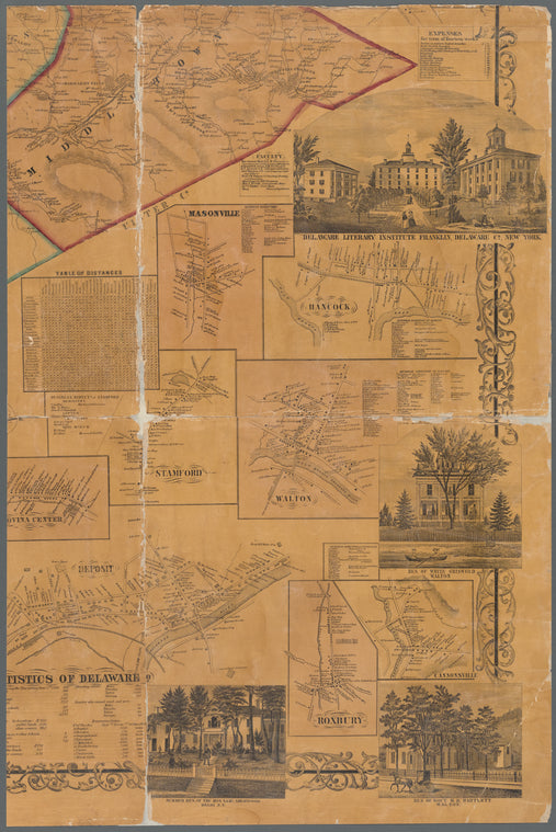 Map of Delaware Co., New York