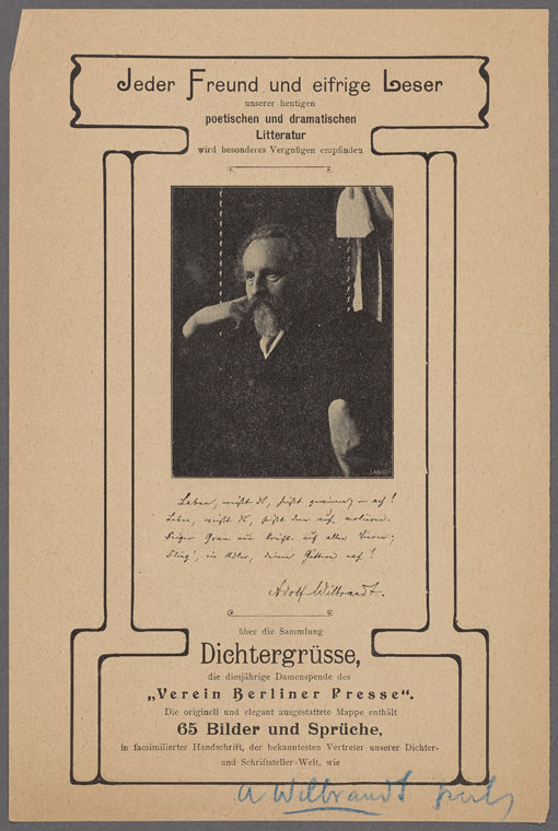 ...Adolph Wilbrandt [signature]