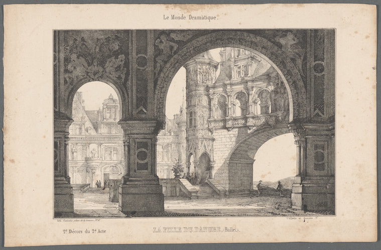 La fille du Danube. (Ballet): 2e. décors du 2e. acte