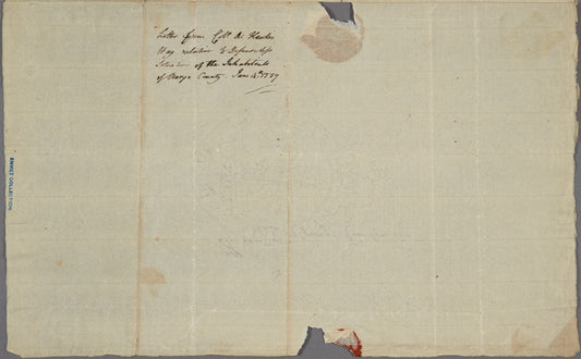 Letter to Gov. George Clinton