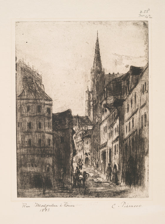 [La rue Malpalue, à Rouen.]