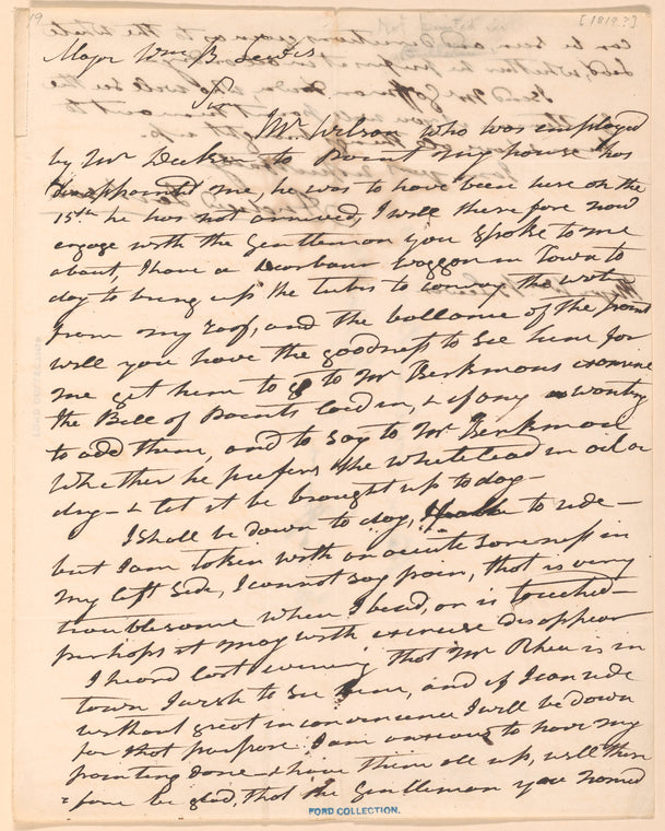 Andrew Jackson to William B. Lewis