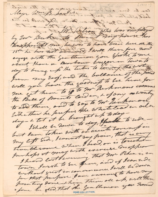 Andrew Jackson to William B. Lewis