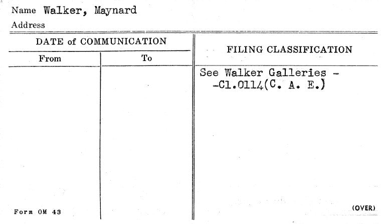 Walker, Maynard