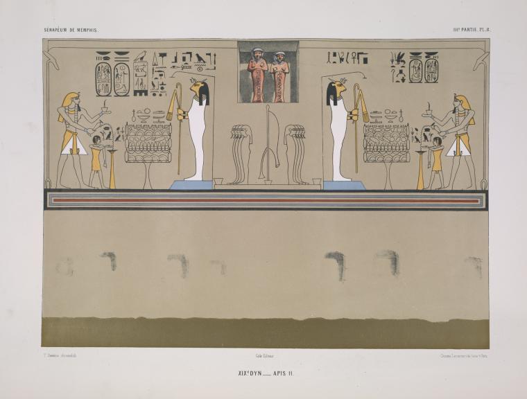 XIXe dyn[astie]: Apis II, [mort l'an 16 de Ramsès II]