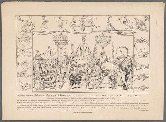 Quelques scènes du Bal masqué, ballet de Mr. L. Henry, représenté pour la première fois à Milan, dans le Carnaval de 1830