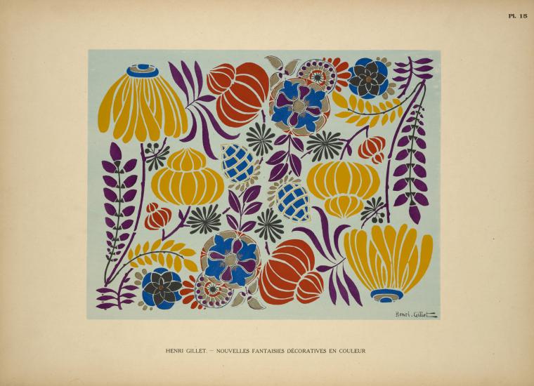 Design based on multicolored flowers