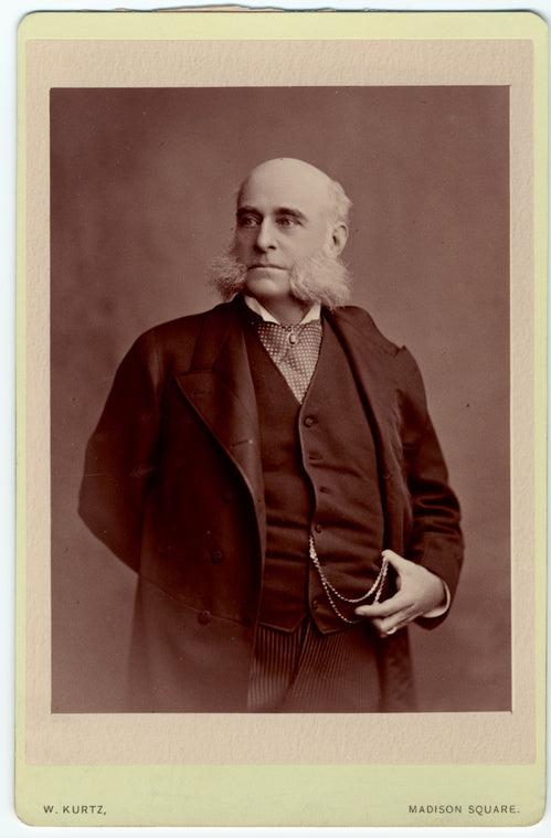 Man with sideburns wearing a frock coat, New York, New York, 1880