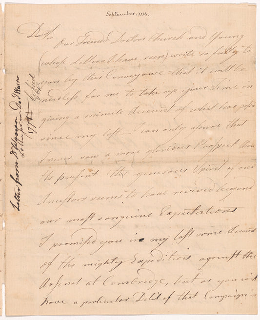 Letter from Joseph Warren