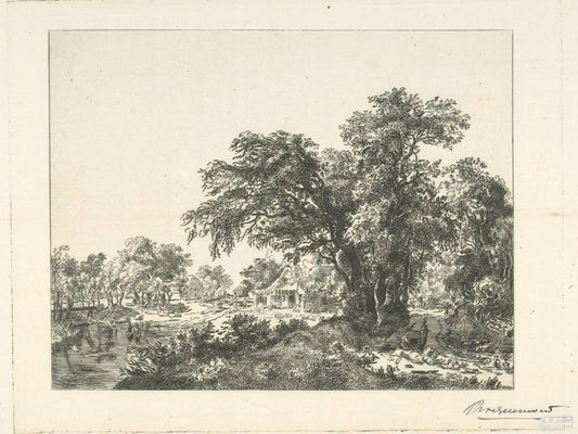 Paysage, d'après Hobbema.