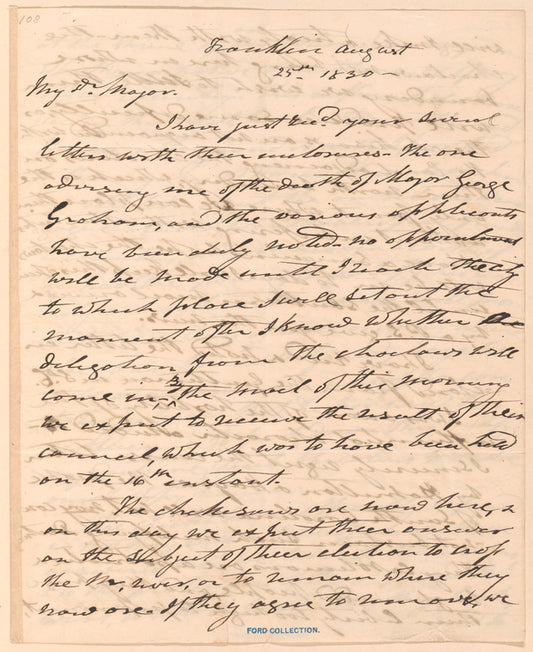 Andrew Jackson to William B. Lewis