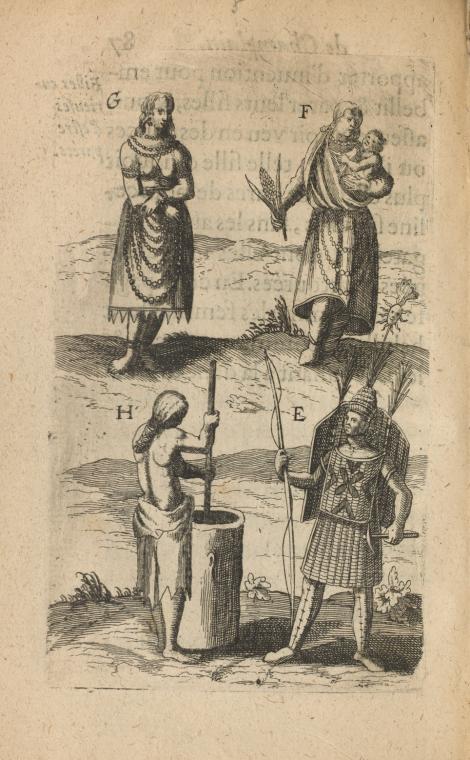 Four natives in various dress