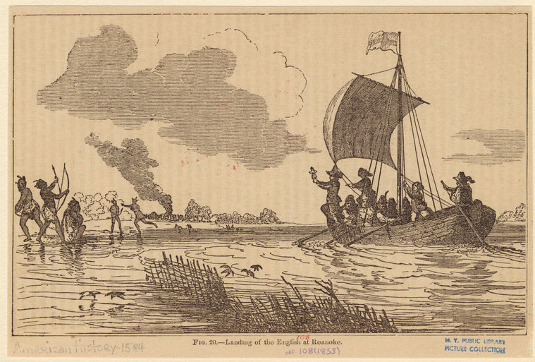 Landing of the English at Roanoke