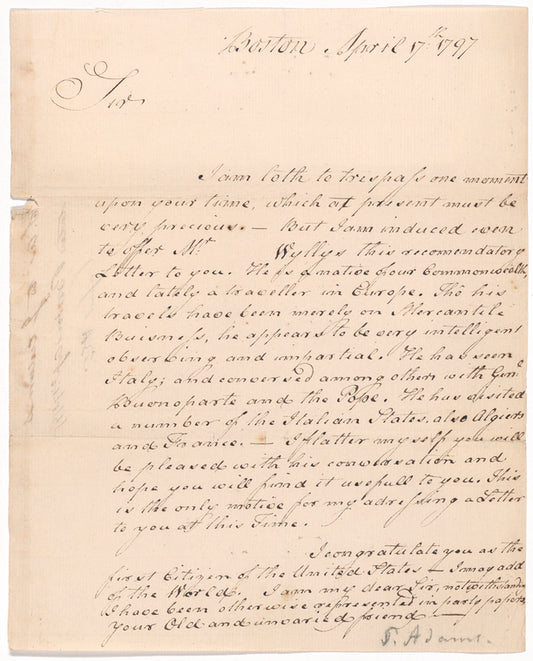 Letter to John Adams