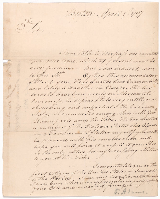 Letter to John Adams
