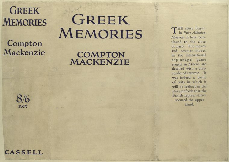 Greek memories, by Compton Mackenzie.