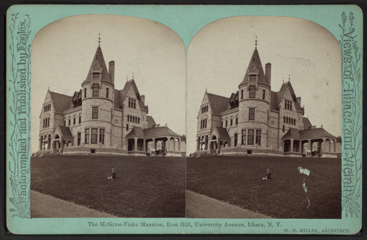 The McGraw-Fiske Mansion, East Hill, University Avenue, Ithaca, N.Y. (W. H. Miller, architect)
