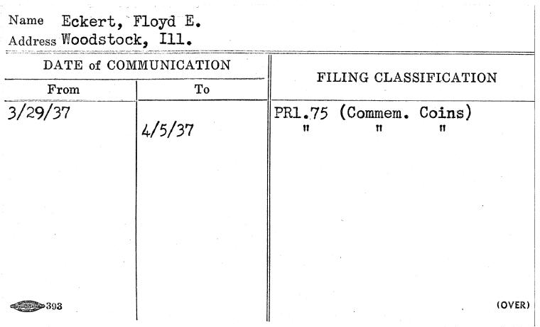 Eckert, Floyd E.