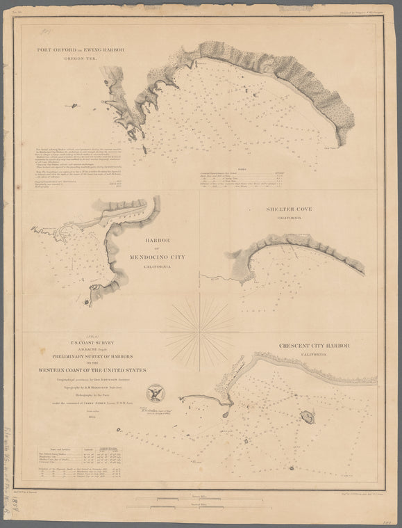 Preliminary survey of harbors on the western coast of the United States