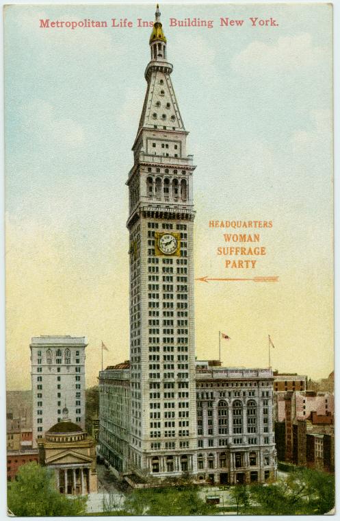 Headquarters, Woman Suffrage Party, [at the] Metropolitan Life Insurance Building, New York.