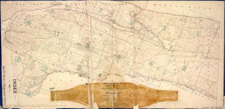 Index to 300 ft. scale lithographed sheets.