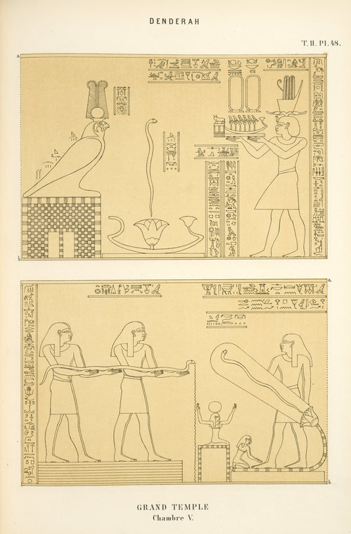 Denderah. Grand temple. Chambre V.