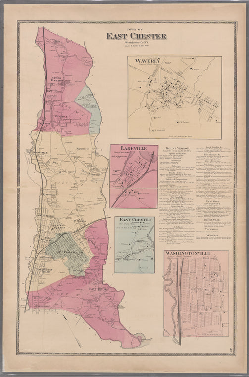 Plate 32: Town of East Chester, Westchester Co. N.Y.