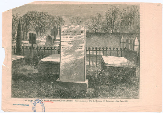 The tomb of Aaron Burr, Princeton, New Jersey