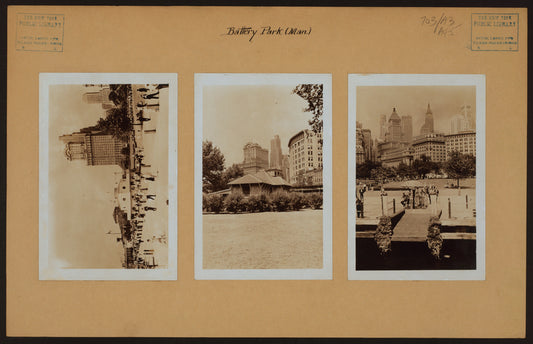 Manhattan: Battery Park - Broadway (North).