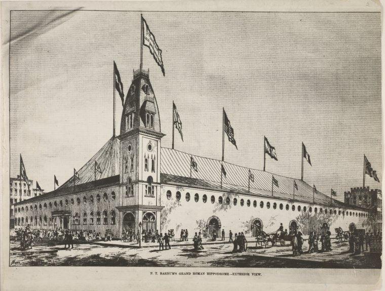 P.T. Barnum's grand Roman Hippodrome -- exterior view