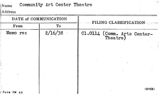 Community Art Center Theatre