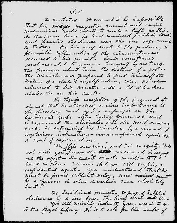 Iris. Incomplete holograph of story 1887 May