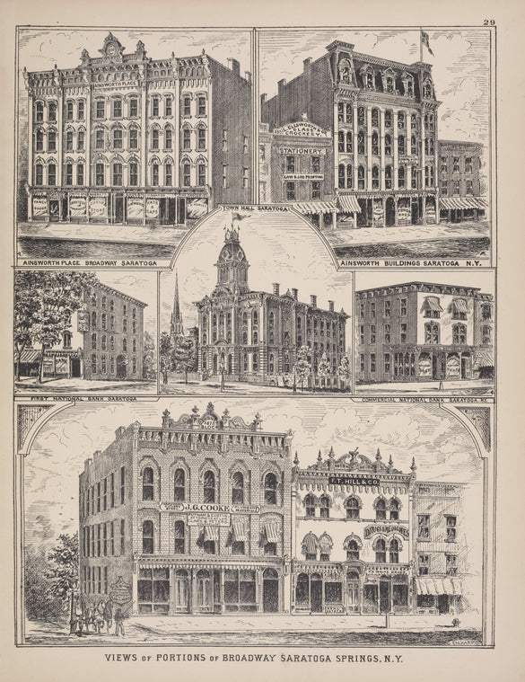 Views of Portions of Broadway Saratoga Springs, N.Y.
