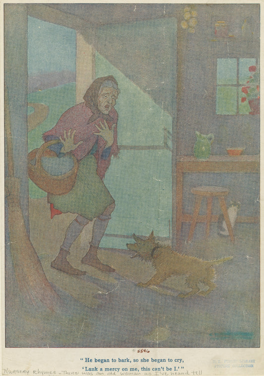 He began to bark, so she began to cry,