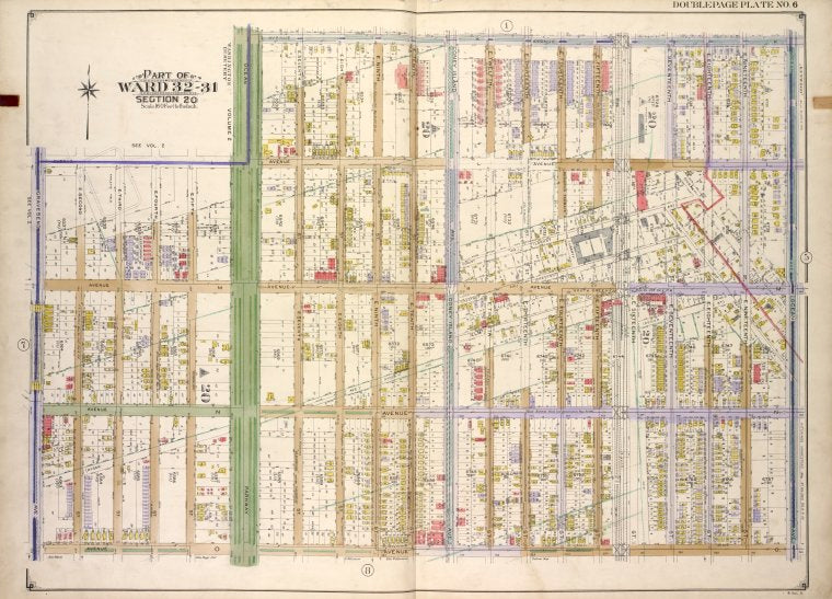 Brooklyn, Vol. 3, Double Page Plate No. 6; Part of Ward 32 - 31, Section 20; [Map bounded by Avenue K, Ocean Ave.; Including Avenue O, Gravesend Ave.]