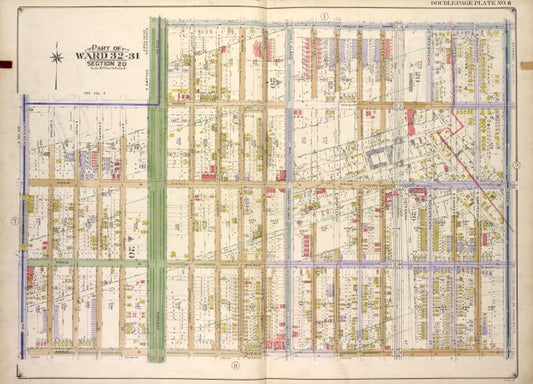 Brooklyn, Vol. 3, Double Page Plate No. 6; Part of Ward 32 - 31, Section 20; [Map bounded by Avenue K, Ocean Ave.; Including Avenue O, Gravesend Ave.]