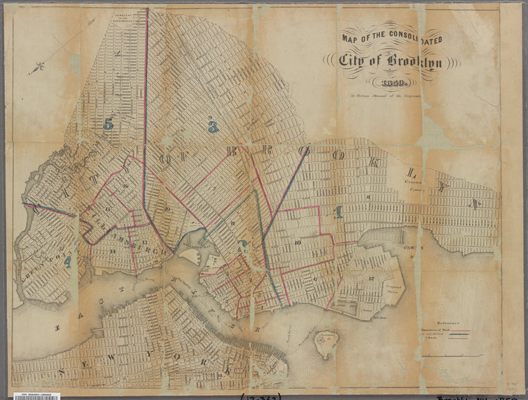 Map of the consolidated City of Brooklyn: for Bishop's Manual of the Corporation