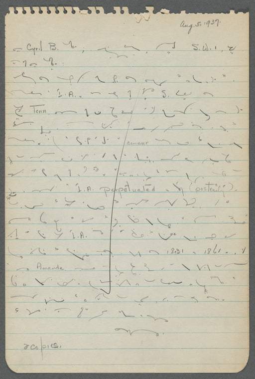 Letters dictated by Arthur Schomburg