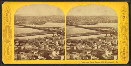Panorama from Bunker Hill monument, N.