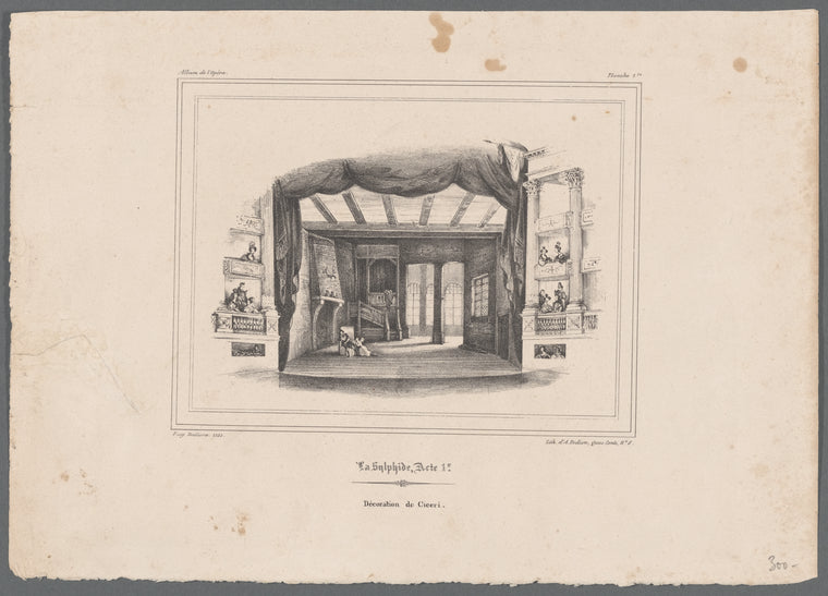 La sylphide, Acte 1r: décoration de Ciceri