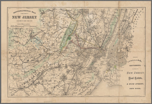 Topographical map of that portion of New Jersey adjacent to New York City