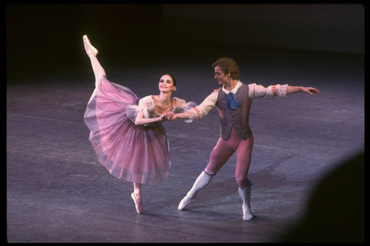 New York City Ballet production of "Donizetti Variations" with Kay Mazzo and Mikhail Baryshnikov, choreography by George Balanchine (New York)
