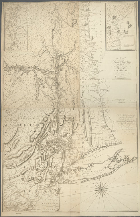 A map of the Province of New York, with part of Pensilvania, and New England.