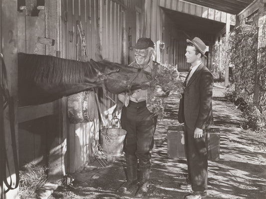 George Reed and Lon McAllister in the motion picture Home in Indiana
